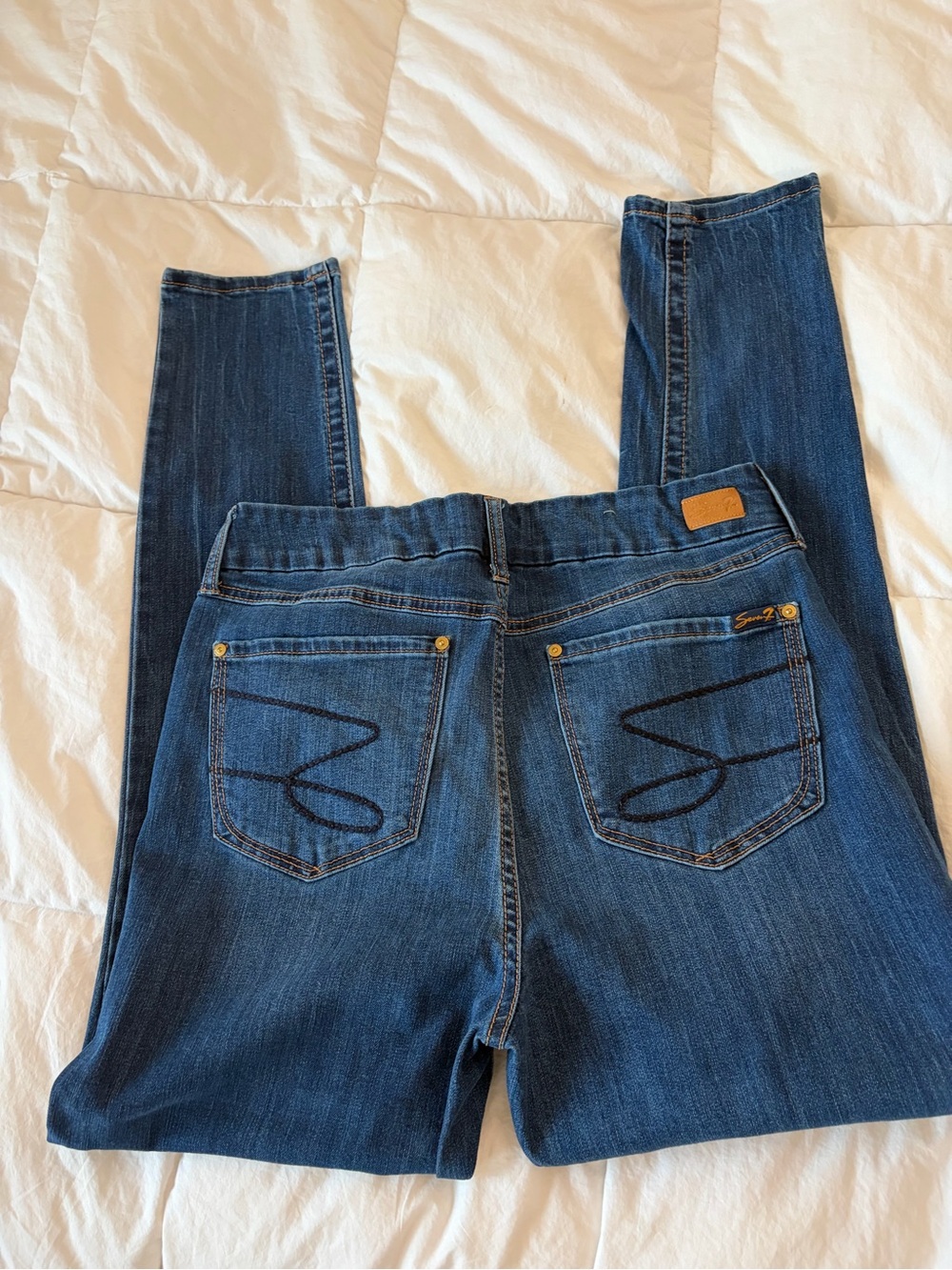 Dark Blue Women's Straight Jeans - Seven7 est 1964